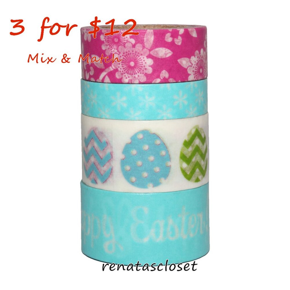 Recollections Easter/Spring Seasonal Crafting Washi Tapes Set, Like New